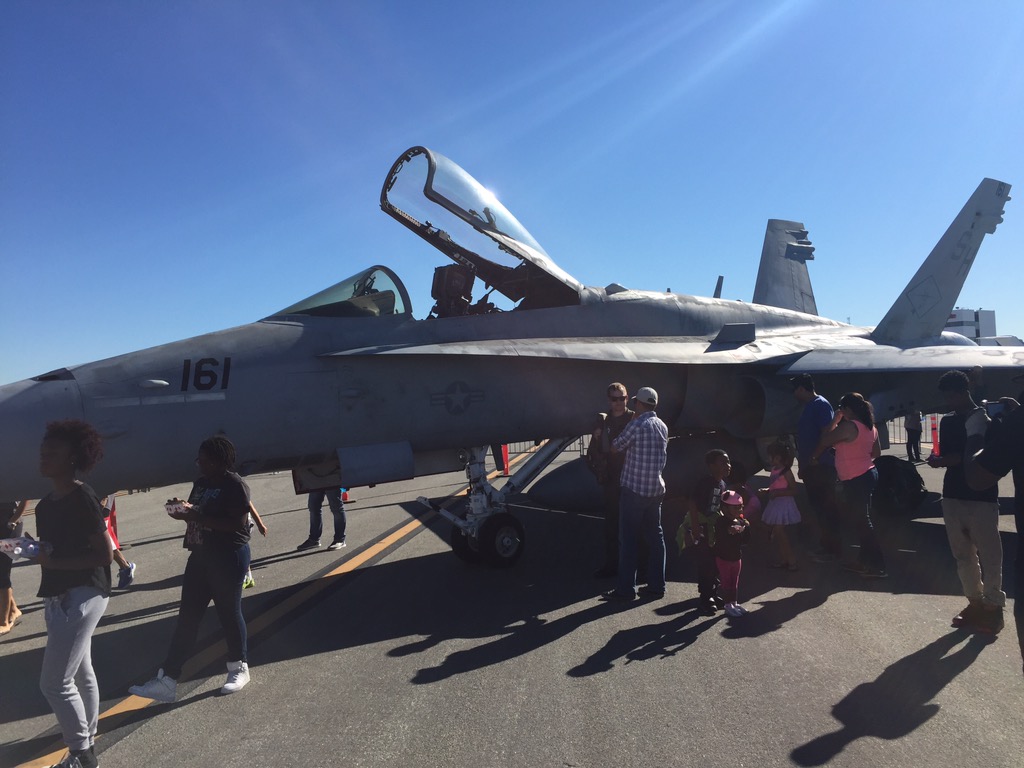 F-18 at Fly-In Stock Image
