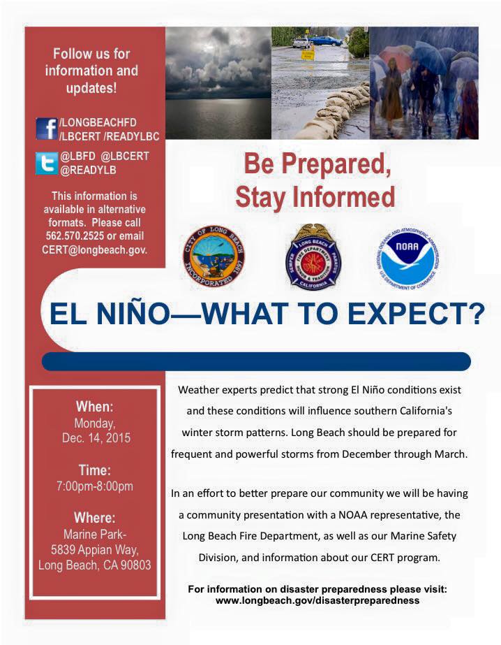 LBFD El Niño Community Presentation 2015
