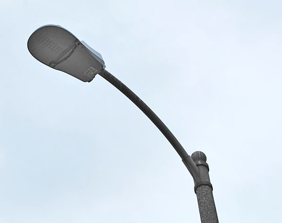 LED Street Light Post Stock Image