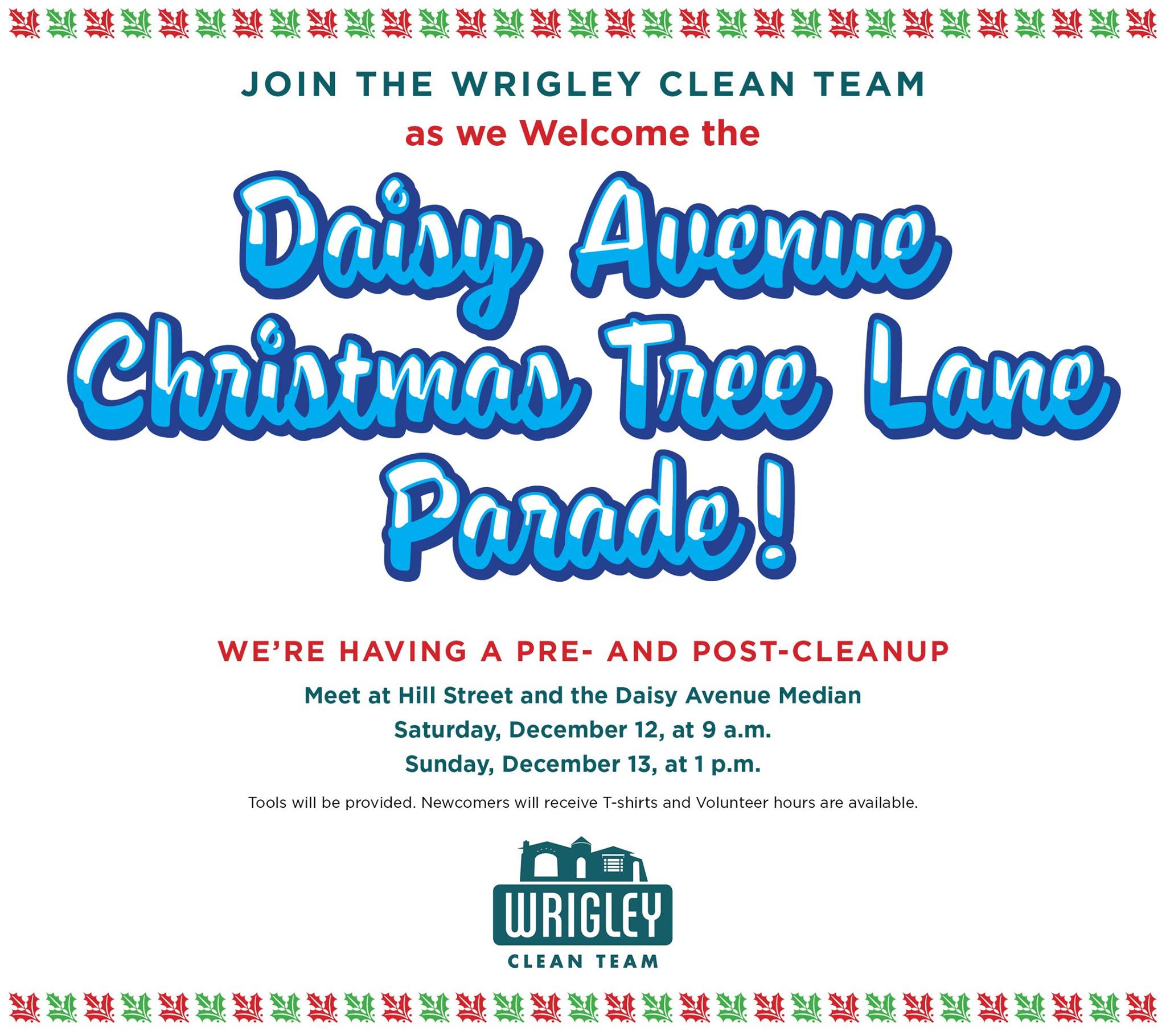 Wrigley Clean Team Daisy Parade Cleanups Flier