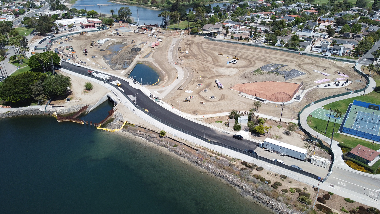 Aerial photo of the project area
